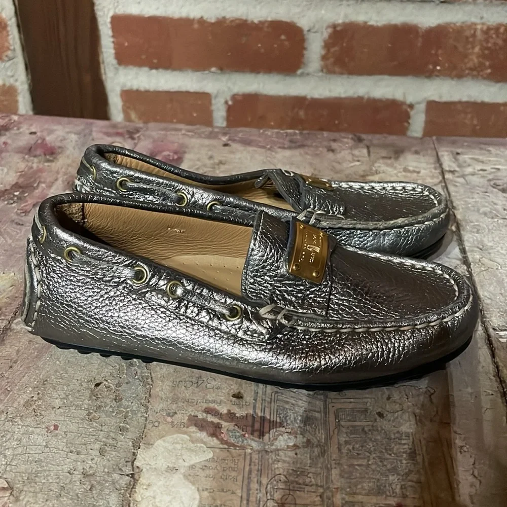 The Original Car Shoe, metallic loafer